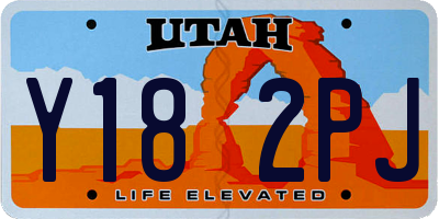 UT license plate Y182PJ