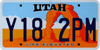 UT license plate Y182PM