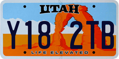 UT license plate Y182TB