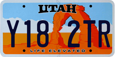 UT license plate Y182TR