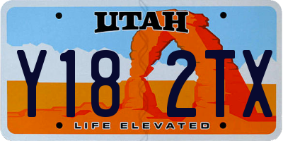 UT license plate Y182TX
