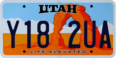 UT license plate Y182UA