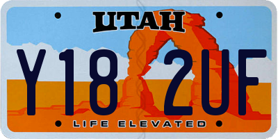 UT license plate Y182UF