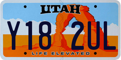 UT license plate Y182UL