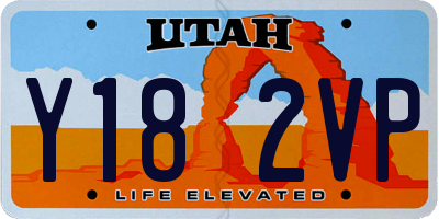 UT license plate Y182VP