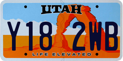 UT license plate Y182WB