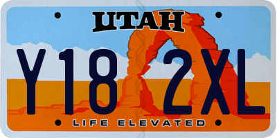 UT license plate Y182XL
