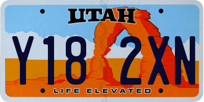 UT license plate Y182XN