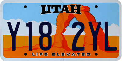 UT license plate Y182YL