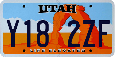 UT license plate Y182ZF