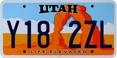 UT license plate Y182ZL