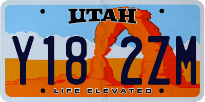 UT license plate Y182ZM