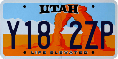 UT license plate Y182ZP