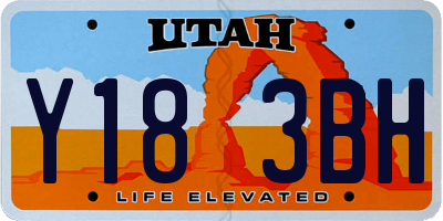 UT license plate Y183BH