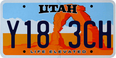 UT license plate Y183CH