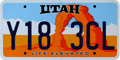 UT license plate Y183CL