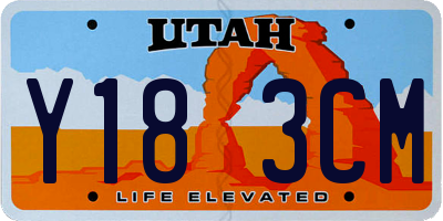 UT license plate Y183CM