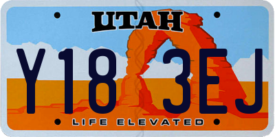 UT license plate Y183EJ