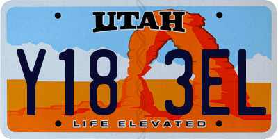 UT license plate Y183EL
