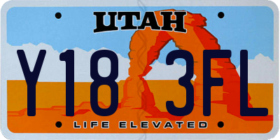 UT license plate Y183FL