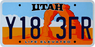 UT license plate Y183FR
