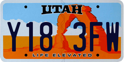 UT license plate Y183FW