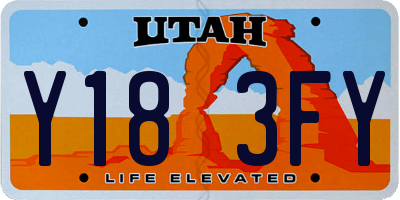 UT license plate Y183FY
