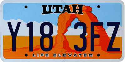 UT license plate Y183FZ