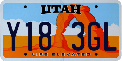 UT license plate Y183GL