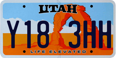 UT license plate Y183HH