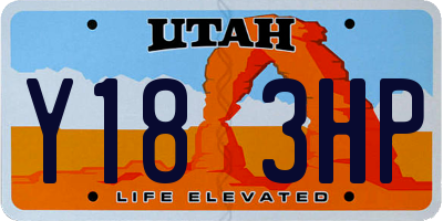 UT license plate Y183HP