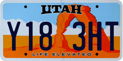 UT license plate Y183HT