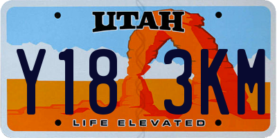 UT license plate Y183KM