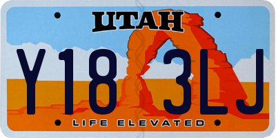 UT license plate Y183LJ