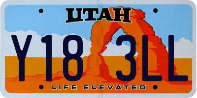 UT license plate Y183LL
