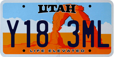 UT license plate Y183ML