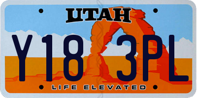 UT license plate Y183PL