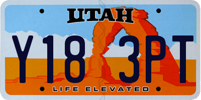 UT license plate Y183PT