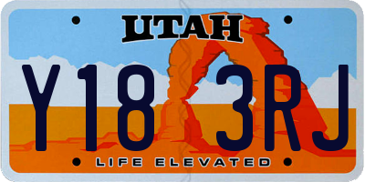 UT license plate Y183RJ