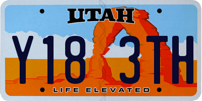 UT license plate Y183TH