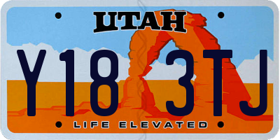 UT license plate Y183TJ