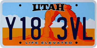 UT license plate Y183VL