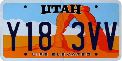 UT license plate Y183VV