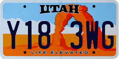 UT license plate Y183WG
