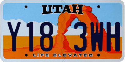 UT license plate Y183WH
