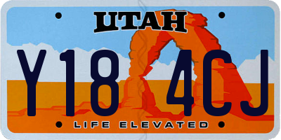 UT license plate Y184CJ