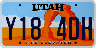 UT license plate Y184DH