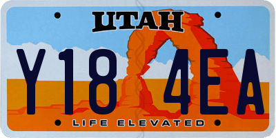 UT license plate Y184EA
