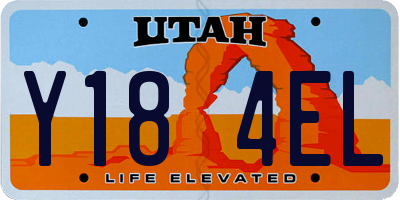 UT license plate Y184EL
