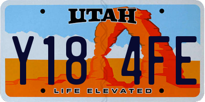 UT license plate Y184FE